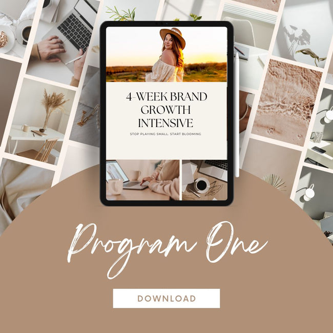 Your 4-Week Intensive to Build a Bold, Aligned, and Confident Brand That Attracts the Right Audience.